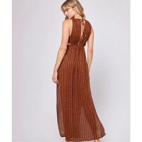 L*Space Brown and Gold Dress - Picture 2 of 8